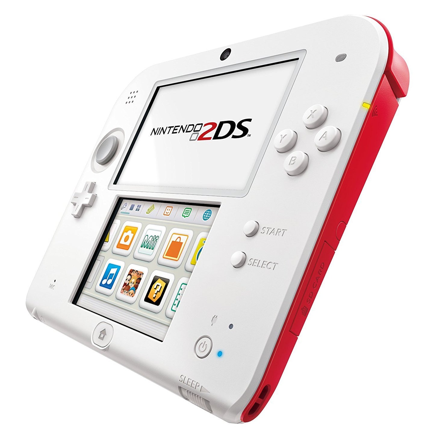 Nintendo 2DS Console, White/Red, Boxed