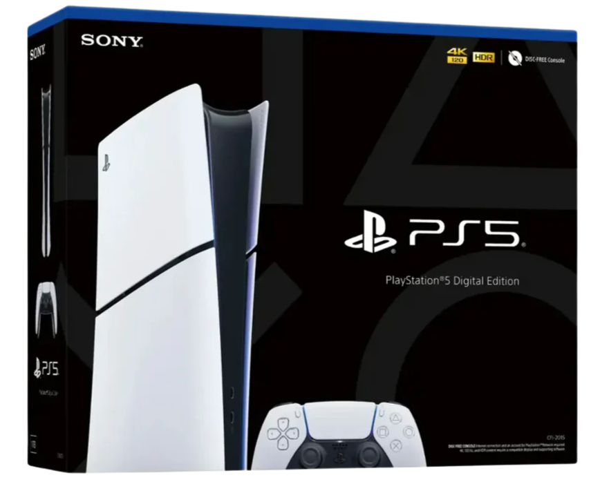 Playstation 5 Slim Digital Edition Console, 1TB, White, Boxed