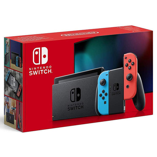 Nintendo Switch Console, 32GB – Neon Red/Blue Joy-Con – Boxed, Good Condition