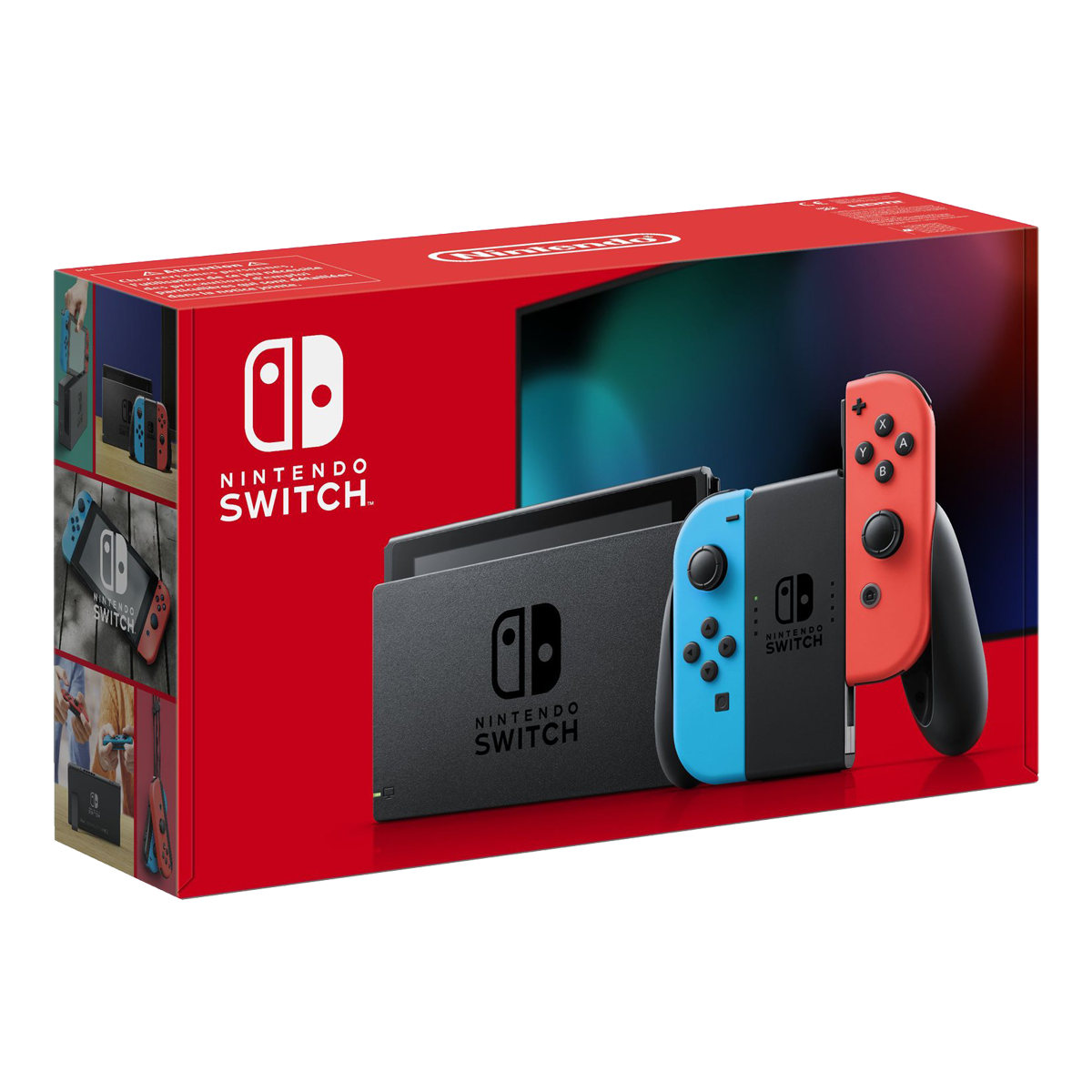 Nintendo Switch Console, 32GB + Neon Red/Blue Joy-Con, Boxed