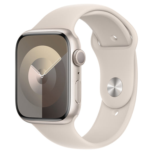 Watch Series 9 (GPS) Starlight Aluminium, 45mm, Starlight Strap