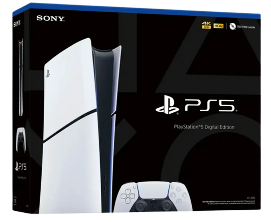 Playstation 5 Slim Digital Edition Console, 1TB, White, Boxed